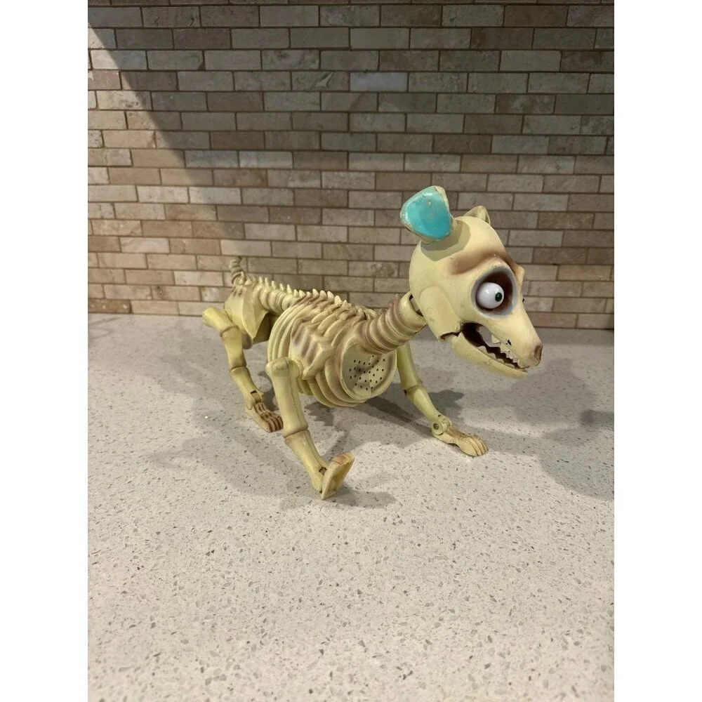 Gemmy‎ AS IS Boney Barney skeleton Halloween dog prop